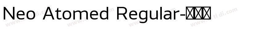 Neo Atomed Regular字体转换